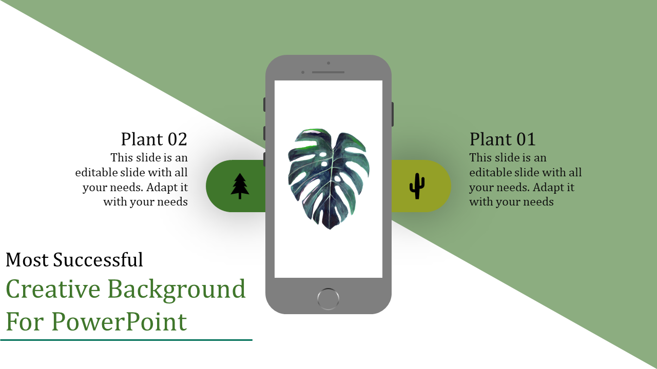 Free - Creative Background For PowerPoint With Phone Designs	
